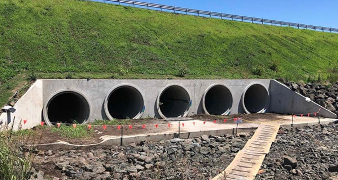 Creek crossing culvert